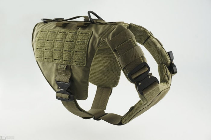 Is There Tactical Gear For Dogs? 10 tactical dog harness with laser cut MOLLE and cobra buckles