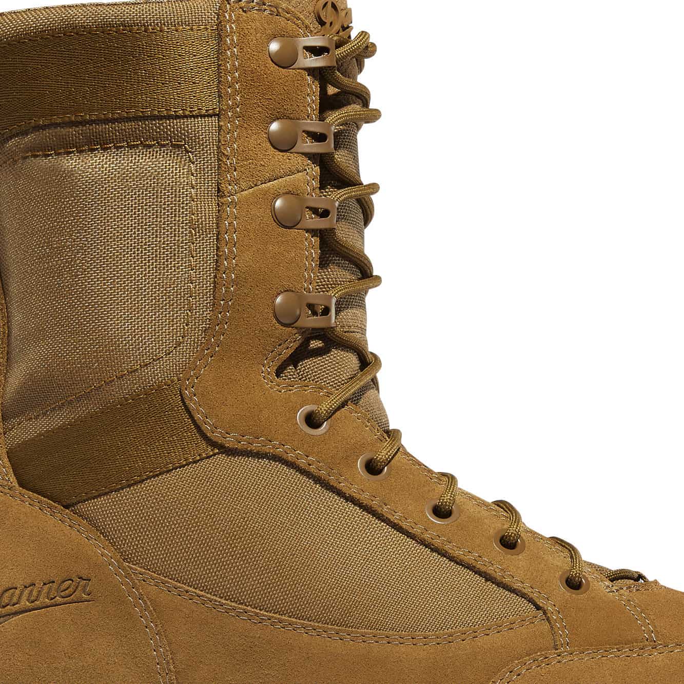Best Military Tactical Boots: Combat Tested, Soldier Approved 62 A zoomed in pic of the upper of the Danner Tanicus