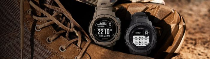 My Love Hate For The Garmin Instinct Tactical: An Unbiased Review 4 Garmin Instinct Tactical being displayed with tactical boots