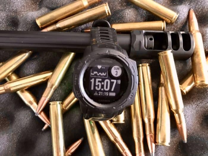 My Love Hate For The Garmin Instinct Tactical: An Unbiased Review 6 Garmin Instinct Tactical on the barrel of a .300 browning