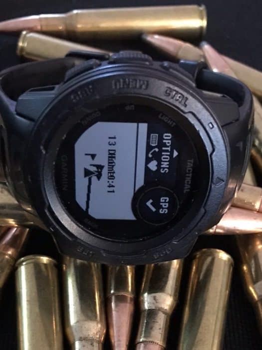 My Love Hate For The Garmin Instinct Tactical: An Unbiased Review 3 Garmin instinct tactical displayed on 30-06 rounds