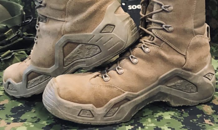 LOWAs patented Monowrap design on the LOWA Z-8S tactical boots