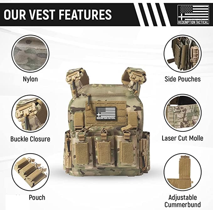 The 7 Best Plate Carriers On Amazon 43 Redemption Tactical best Amazon plate carriers