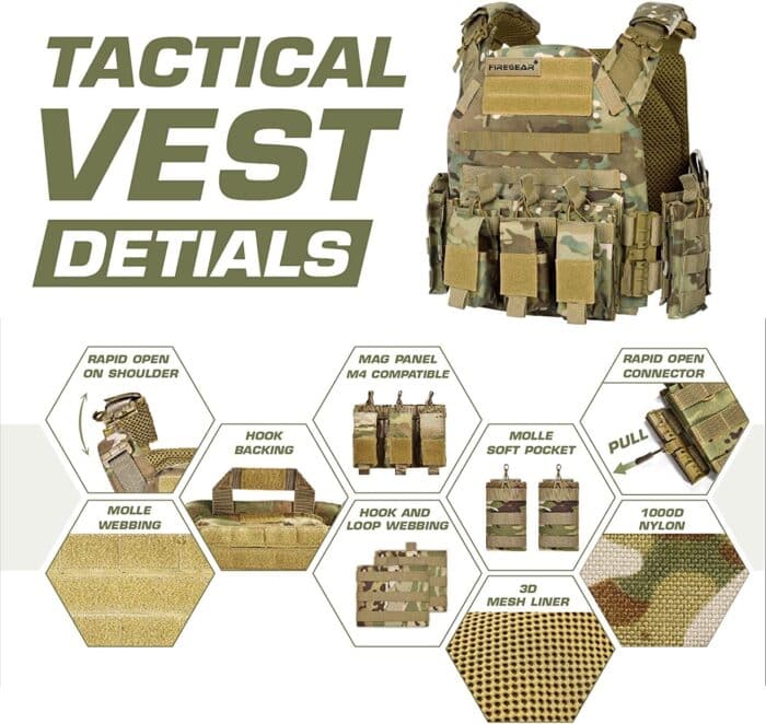 The 7 Best Plate Carriers On Amazon 33 FIREGEAR one of the best plate carriers on Amazon