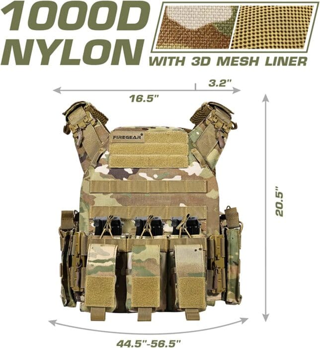 The 7 Best Plate Carriers On Amazon 34 FIREGEAR one of the best plate carriers on Amazon