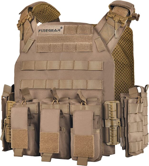 The 7 Best Plate Carriers On Amazon 31 FIREGEAR - one of the best plate carriers on Amazon in coyote brown