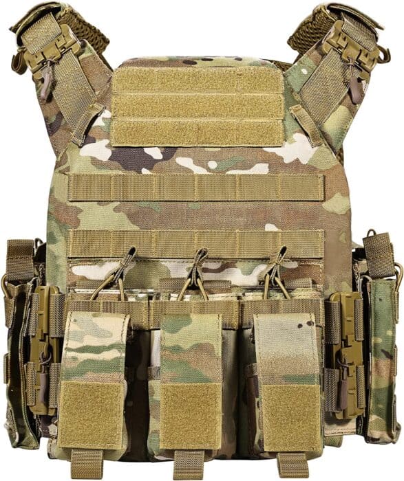 The 7 Best Plate Carriers On Amazon 3 GFIRE - one of the best plate carrier on Amazon in multicam
