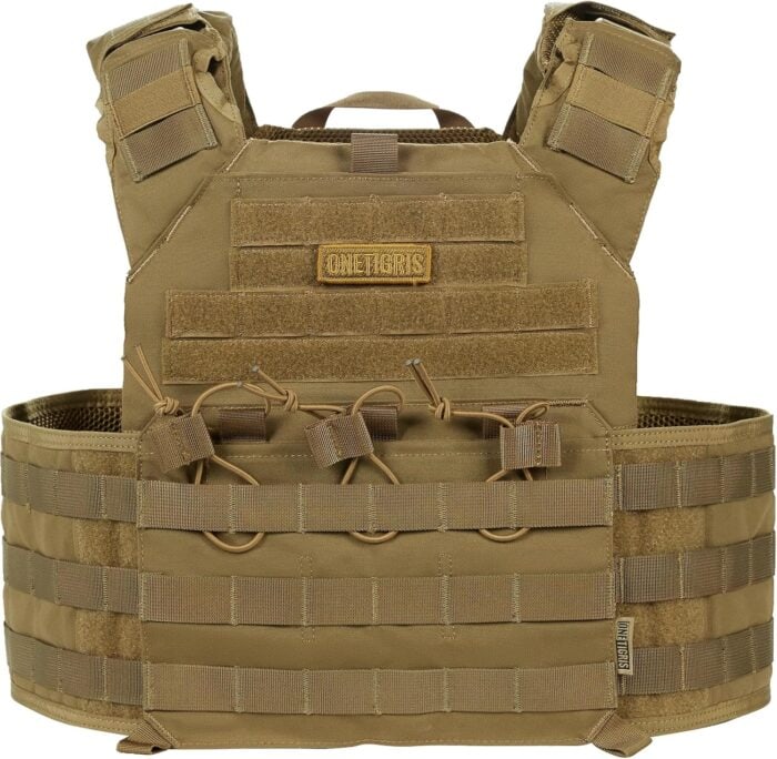 The 7 Best Plate Carriers On Amazon 24 ONETIGRIS - DOOM COYOTE BROWN