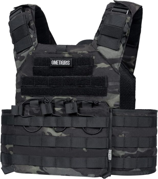 The 7 Best Plate Carriers On Amazon 25 ONETIGRIS - DOOM BLACK MULTICAM
