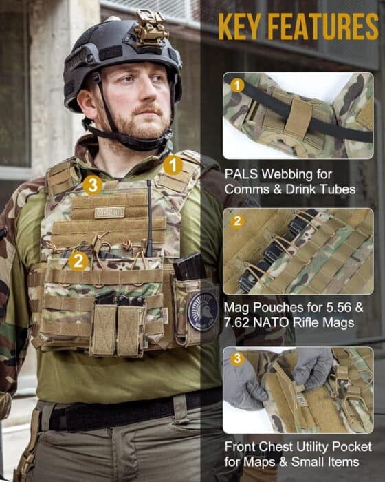 The 7 Best Plate Carriers On Amazon 29 ONETIGRIS - DOOM. A PLATE CARRIER WITH SOME GREAT FEATURES