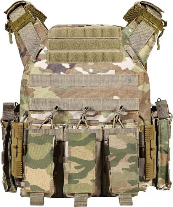 The 7 Best Plate Carriers On Amazon 5 GFIRE - one of the best plate carrier on Amazon in cp camo