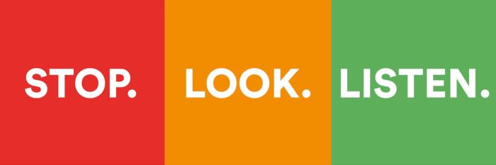 prepare your family, each time you leave your house stop , look, and listen and make sure nothing is out of place