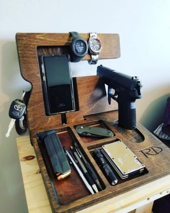 Every man should have a tactical nightstand beside the bed