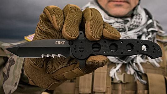 The BEST Knife Handle Materials: A Complete Guide 12 the Columbia River Knife and Tool (CRKT) M16 folding knife with a G10 handle