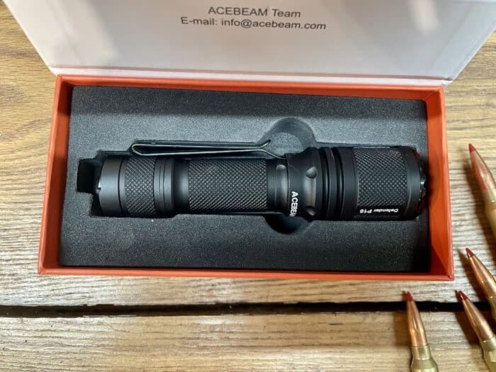 The Acebeam Defender P16: An Excellent Tactical Flashlight 5 The Acebeam Defender P16 Tactical Flashlight still in the box