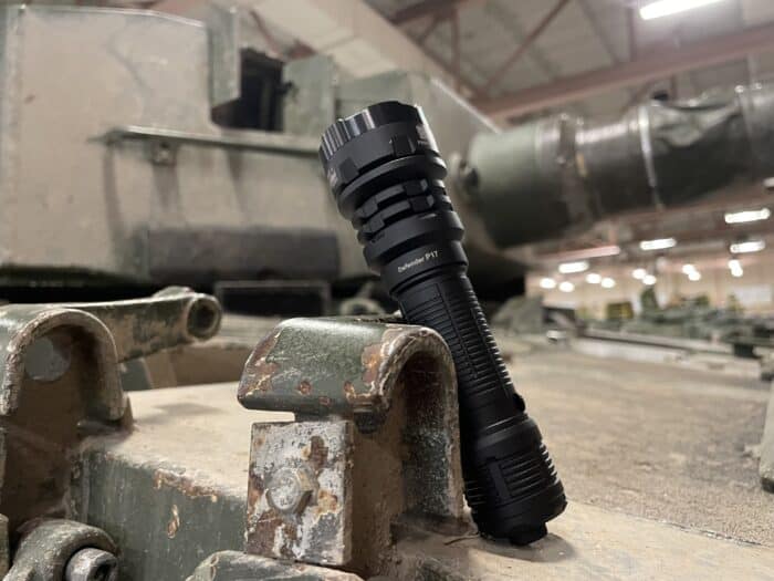 Acebeam Defender P17: A Great at Home Tactical Flashlight 21 Acebeam Defender P17 Tactical Flashlight on a Leopard 2