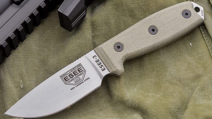 The BEST Knife Handle Materials: A Complete Guide 11 The Esee 3 with a micarta handle