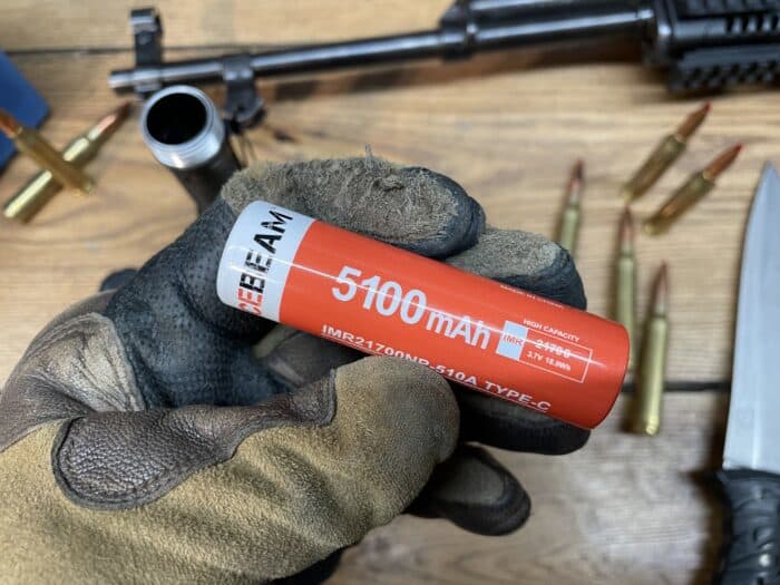 Acebeam Defender P17: A Great at Home Tactical Flashlight 15 Acebeam Defender P17 tactical flashlight comes with Acebeams 21700 5100mAh rechargeable Li-ion battery.
