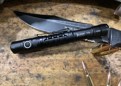 The Wuben T2 back up tactical flashlight