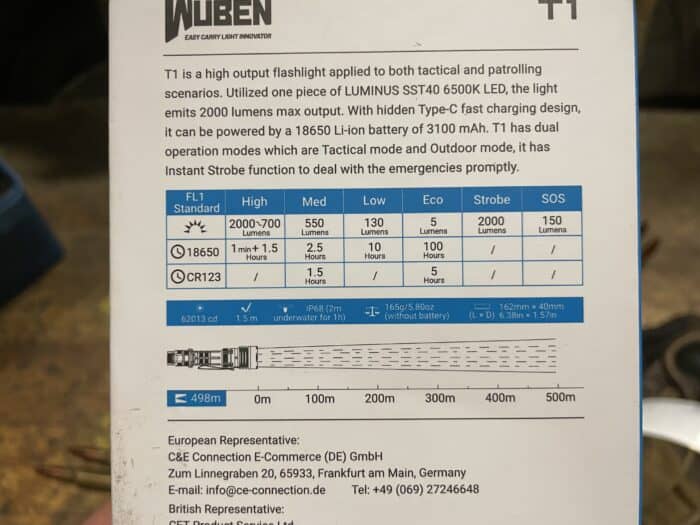 Wuben T1 Review: Is It The Best Tactical Flashlight? 6 The Wuben T1 Tactical Flashlight