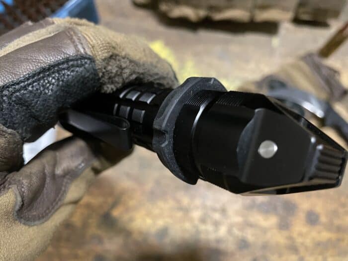 Wuben T1 Review: Is It The Best Tactical Flashlight? 12 The Wuben T1 Tactical Flashlight has a solid rubber hand guard to aid your grip in wet conditions