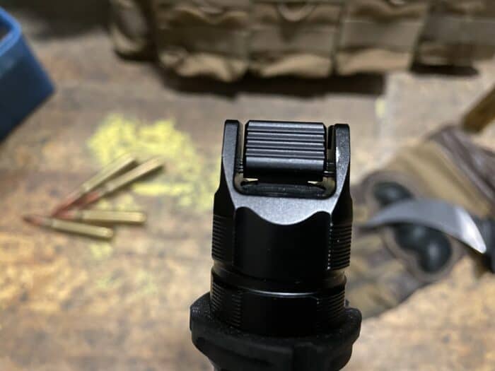 Wuben T1 Review: Is It The Best Tactical Flashlight? 16 The Wuben T1 Tactical Flashlight has a unique lever style tactical tail switch