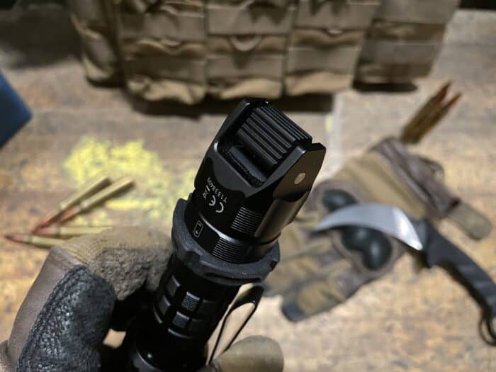 Wuben T1 Review: Is It The Best Tactical Flashlight? 17 The Wuben T1 Tactical Flashlight has a unique lever style tactical tail switch