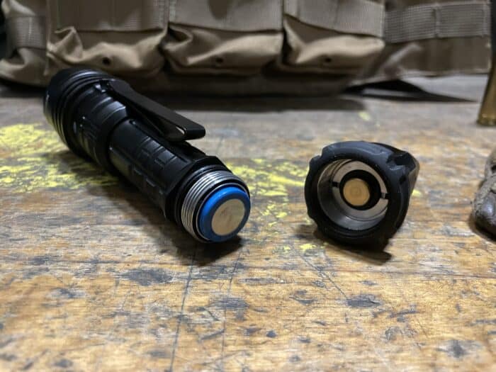 Wuben T1 Review: Is It The Best Tactical Flashlight? 21 The Wuben T1 Tactical Flashlight is powered by a 18650 Li-ion 3100mAh battery