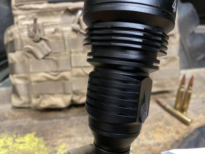 Wuben T101 Pro Review: Is It Really A Tactical Flashlight? 7 The Wuben T101 Pro hunting and Tactical flashlight cooling fins