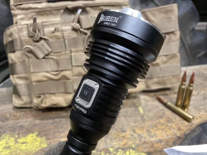 Wuben T101 Pro Review: Is It Really A Tactical Flashlight? 8 The Wuben T101 Pro hunting and Tactical flashlight cooling fins