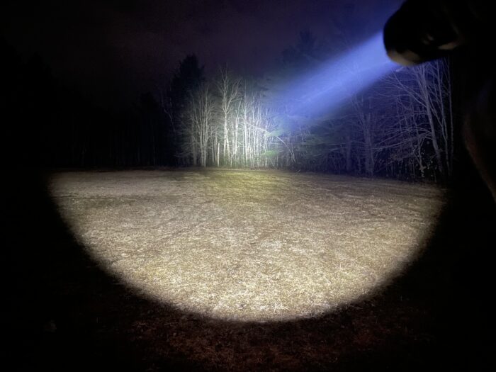 Wuben T1 Review: Is It The Best Tactical Flashlight? 27 The Wuben T1 tactical flashlight beam shot test