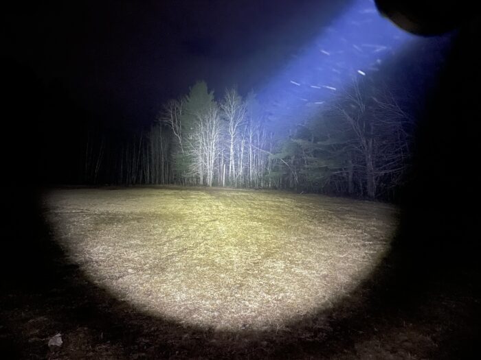 Wuben T101 Pro Review: Is It Really A Tactical Flashlight? 21 The Wuben T101 Tactical flashlights beam shot