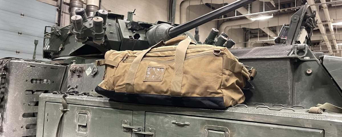 The Condor Colossus duffel bag on a canadian LAV 6
