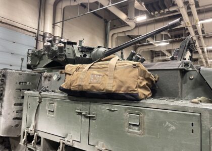 The Condor Colossus duffel bag on a canadian LAV 6