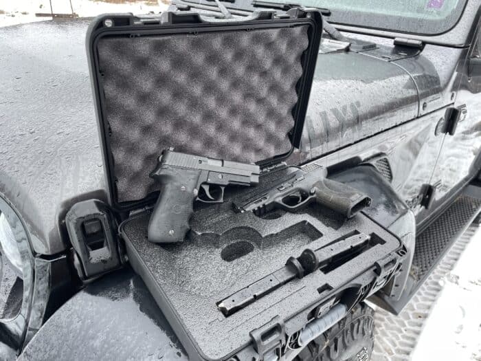 The Nanuk 910 dual handgun case