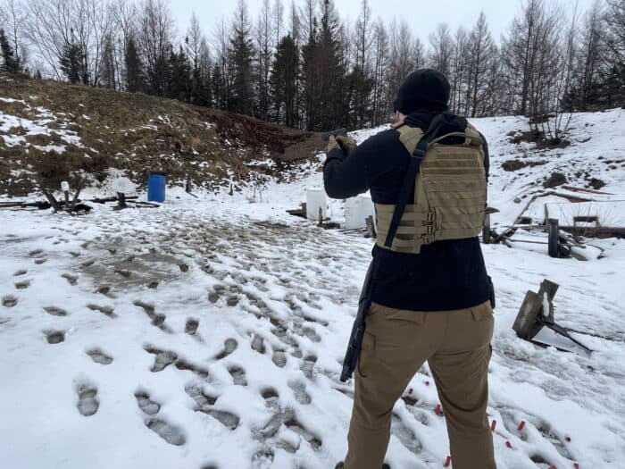 Condor Cyclone Review: The Plate Carrier For Every Man 3 condor cyclone plate carrier and canuck defender shotgun on the range