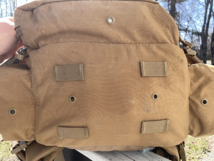 Condor 3-Day Assault Pack Review Combat Tested, Soldier Approved 19 bottom of the Condor 3-Day Assault pack. Grommet holes allows water in the bag to escaoe helping it dry faster