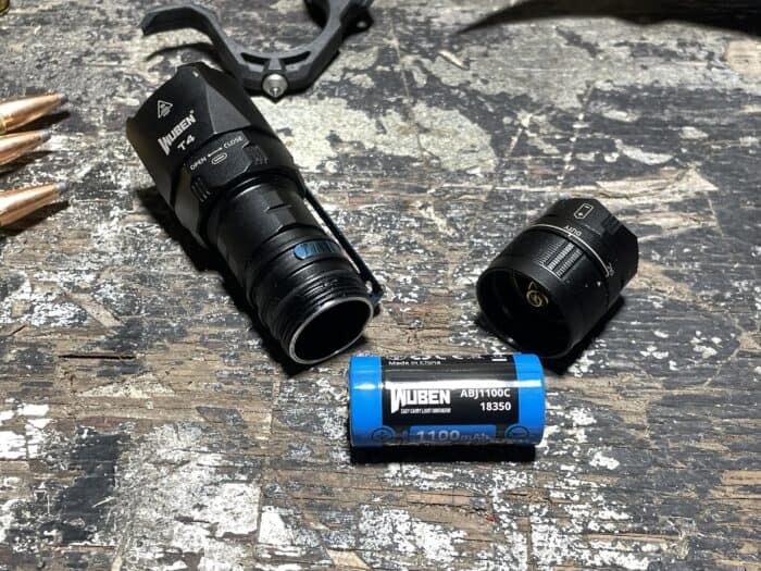 Wuben T4 Review: The Newest Tactical Flashlight in Wubens Arsenal 17 the Wuben T4 tactical flashlight has a 18350 Lithium-Ion Rechargeable Battery