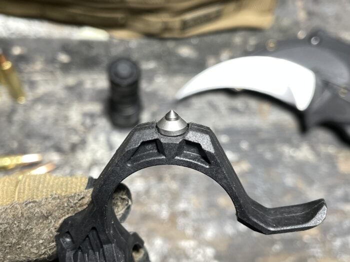 Wuben T4 Review: The Newest Tactical Flashlight in Wubens Arsenal 21 THE Wuben T4 tactical flashlight AP50 tactical ring has a tungston carbide window breaker