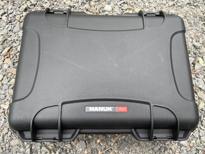the Nanuk 910 2UP Classic Gun Case outer shell is made form NK-7 resin