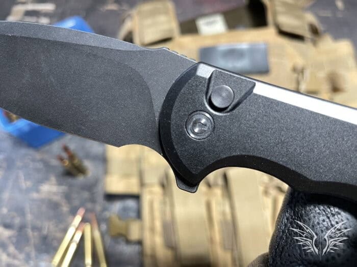 Civivi Praxis Review: Affordable Performance and Everyday Reliability 12 The CIVIVI Praxis tactical knife has a ball bearing pivot point with a classy front