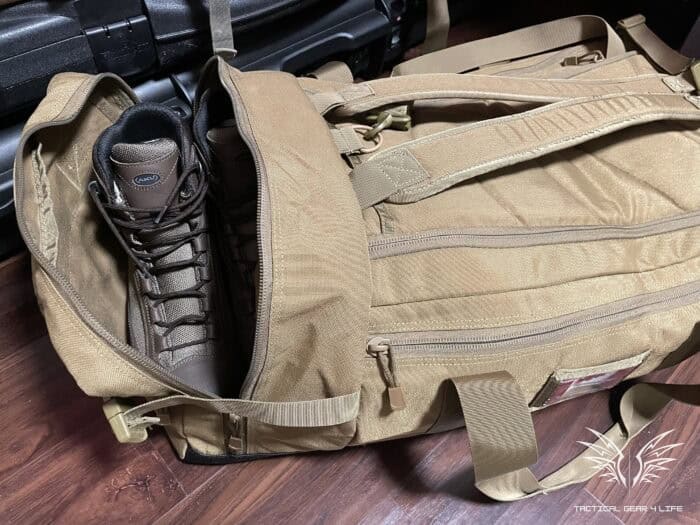Condor Colossus Duffel Bag Review: Like a Military Duffel, Just Better! 20 the condor colossus has a boot compartment on one side of the bag