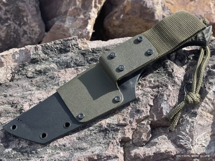 Sierra 3 Tactical Knife Review: Strong, Tough, and Combat Ready 14 The Sierra 3 Tactical knife has a strong kydex sheath with nylon webbing for
