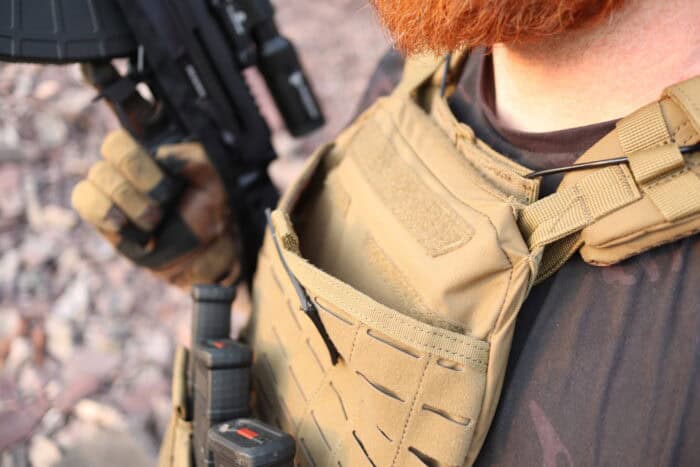 5.11 TacTec Plate Carrier Review: Strong On The Outside, Soft On The Inside. Everything You Want In A Carrier 7 The 5.11 TacTec plate carrier has a small ID hook and loop panel on the front