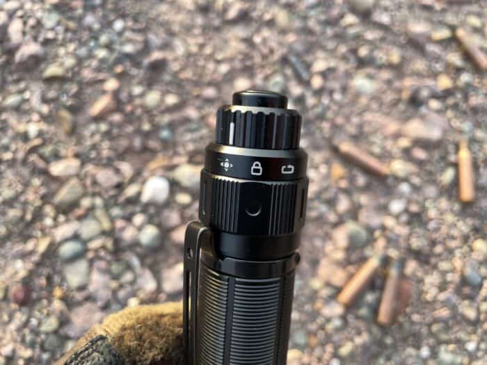 Fenix TK22 TAC Tactical Flashlight Review: Annihilate the Darkness 17 The Fenix TK22 TAC Tactical Flashlight has a dual mode tactical tail switch