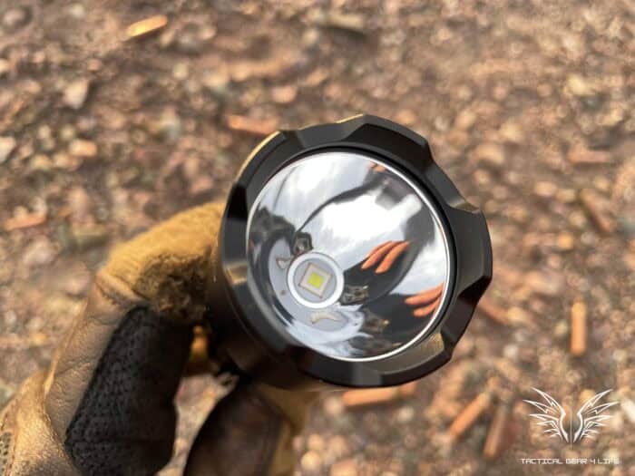 Fenix TK22 TAC Tactical Flashlight Review: Annihilate the Darkness 14 The Fenix TK22 TAC Tactical Flashlight uses a Luminus SFT70 LED