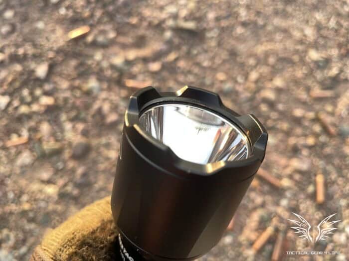 Fenix TK22 TAC Tactical Flashlight Review: Annihilate the Darkness 9 The Fenix TK22 TAC Tactical Flashlight has a large and strong strike bezel