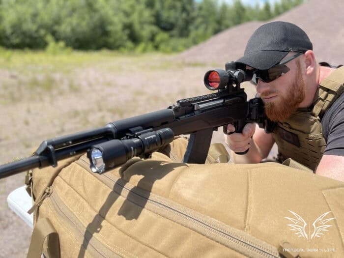 Fenix TK22 TAC Tactical Flashlight Review: Annihilate the Darkness 18 The Fenix TK22 TAC Tactical Flashlight can be mounted to either a pic rail or M-Lok