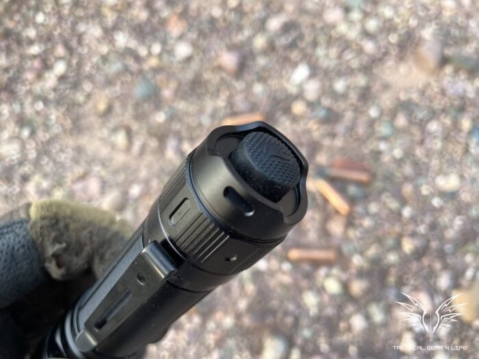 Fenix TK30 Tactical Flashlight Review: Lasers, Great For Self Defence 12 The Fenix TK30 Tactical Flashlight HAS A SOLID TACTICAL TAIL SWITCH