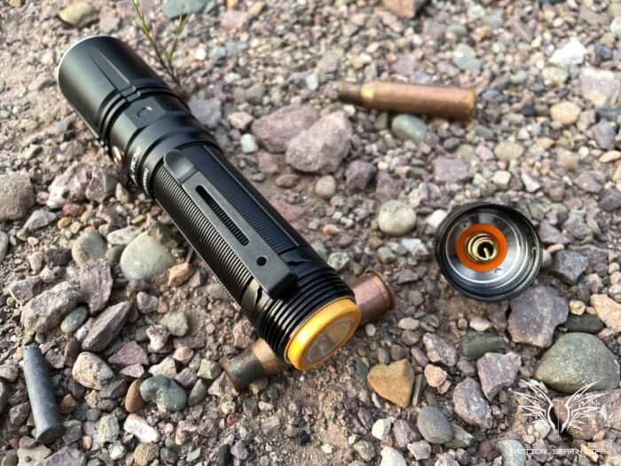 Fenix TK30 Tactical Flashlight Review: Lasers, Great For Self Defence 13 The Fenix TK30 Tactical Flashlight has an internal rechargable battery